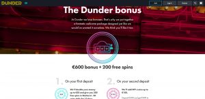Dunder Bonus Page