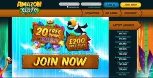Amazon Slots Casino Homepage