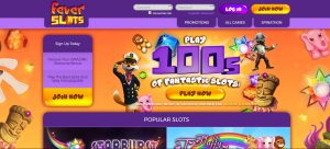 Fever Slots Casino Homepage