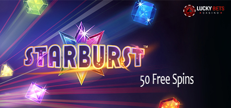 50 free spins starburst